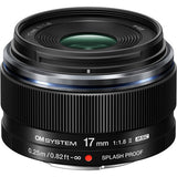 OM System M.Zuiko ED 17mm f/1.8 II Lens (Black)