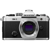 OM System OM-3 Mirrorless Camera with 12-45mm F4 Pro Lens (Silver)