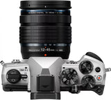 OM System OM-5 Mark II Mirrorless Camera with 12-45mm F/4 Pro Lens (Silver)