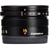 Panasonic LEICA DG SUMMILUX 15mm F1.7 ASPH Lens (Black)