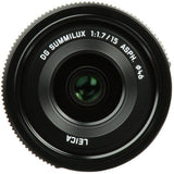 Panasonic LEICA DG SUMMILUX 15mm F1.7 ASPH Lens (Black)