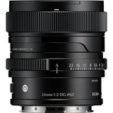 Sigma 24mm F2 DG Contemporary Lens (Black, Sony E)