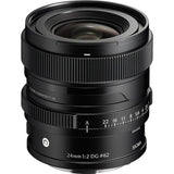 Sigma 24mm F2 DG Contemporary Lens (Black, Sony E)