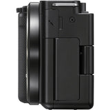 Sony ZV-E10 Mirrorless Camera with 16-50mm II Lens (ILCZV-E10K) (Black)
